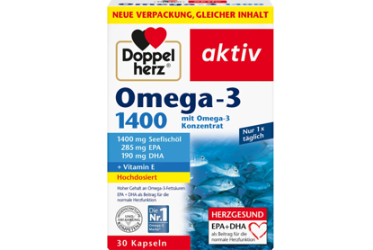 Image sur Doppelherz Omega-3 1400 Kapseln 30 St, 59,2 g